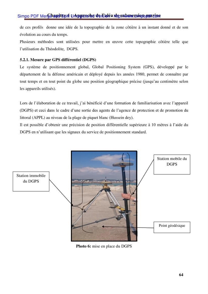 Approche systématique pour la gestion du risque de submersion marine (Hussein dey et El mohammadia):