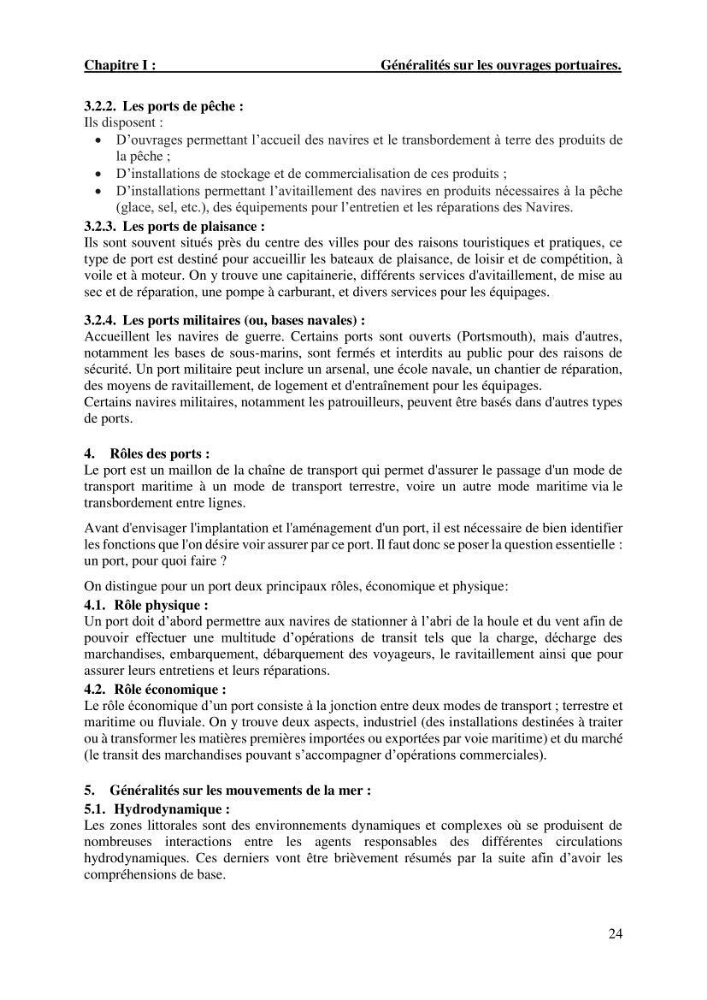 Dimensionnement d\'un quai sur pieux (Cas : Marina baie d’Alger)