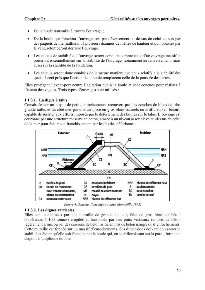 Dimensionnement d\'un quai sur pieux (Cas : Marina baie d’Alger)