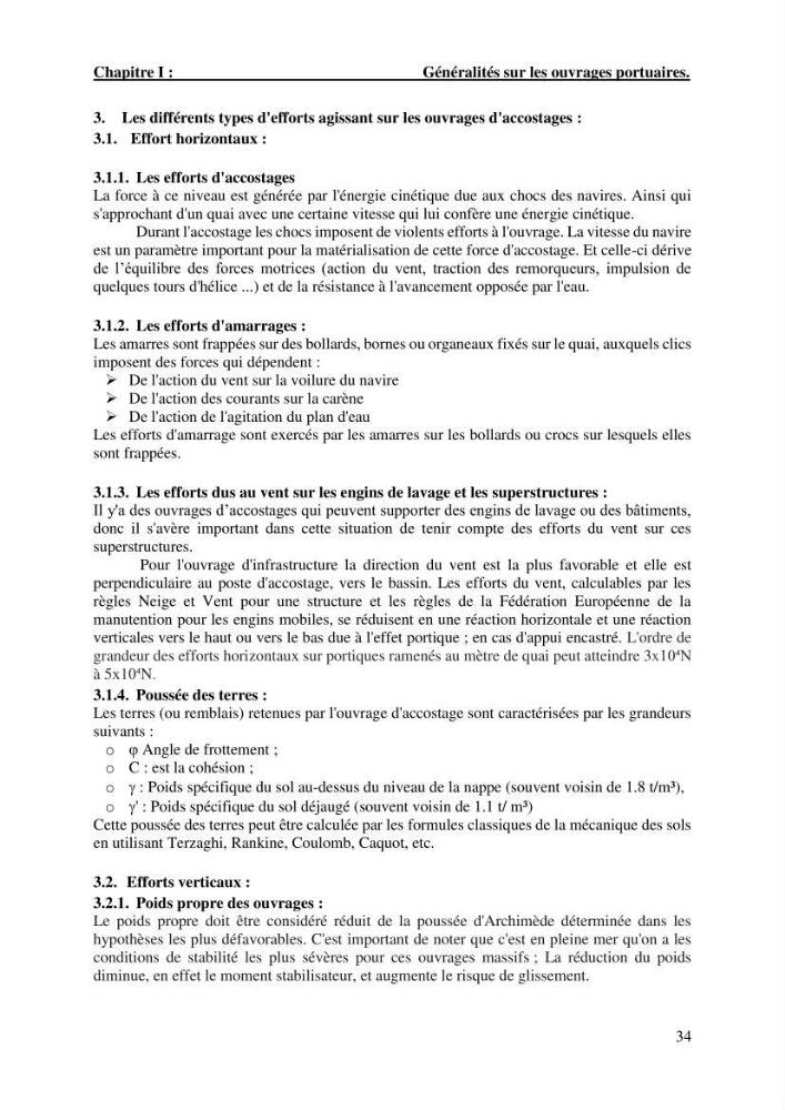Dimensionnement d\'un quai sur pieux (Cas : Marina baie d’Alger)