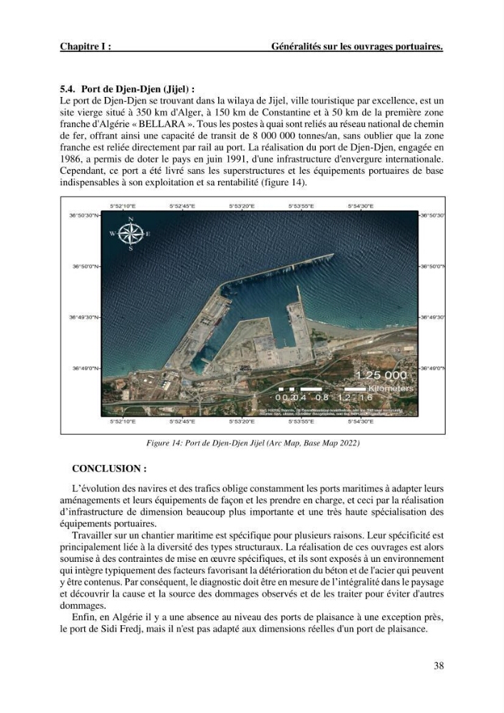 Dimensionnement d\'un quai sur pieux (Cas : Marina baie d’Alger)