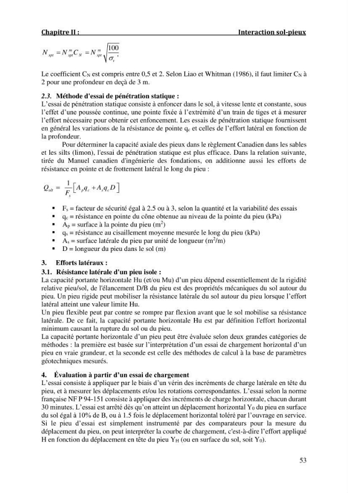Dimensionnement d\'un quai sur pieux (Cas : Marina baie d’Alger)