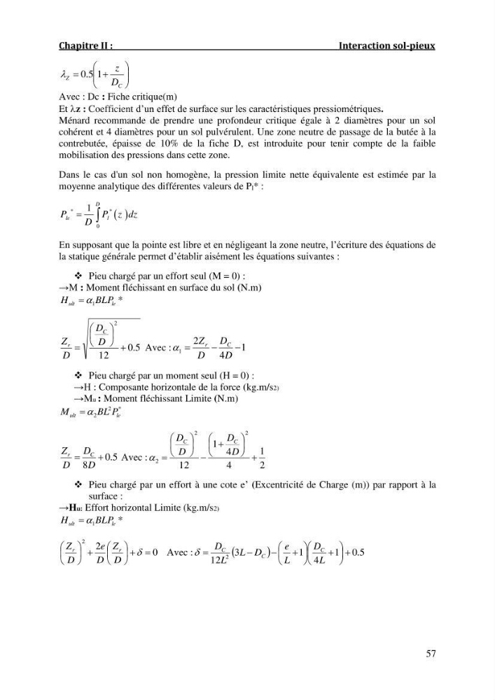 Dimensionnement d\'un quai sur pieux (Cas : Marina baie d’Alger)