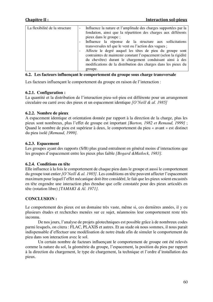 Dimensionnement d\'un quai sur pieux (Cas : Marina baie d’Alger)