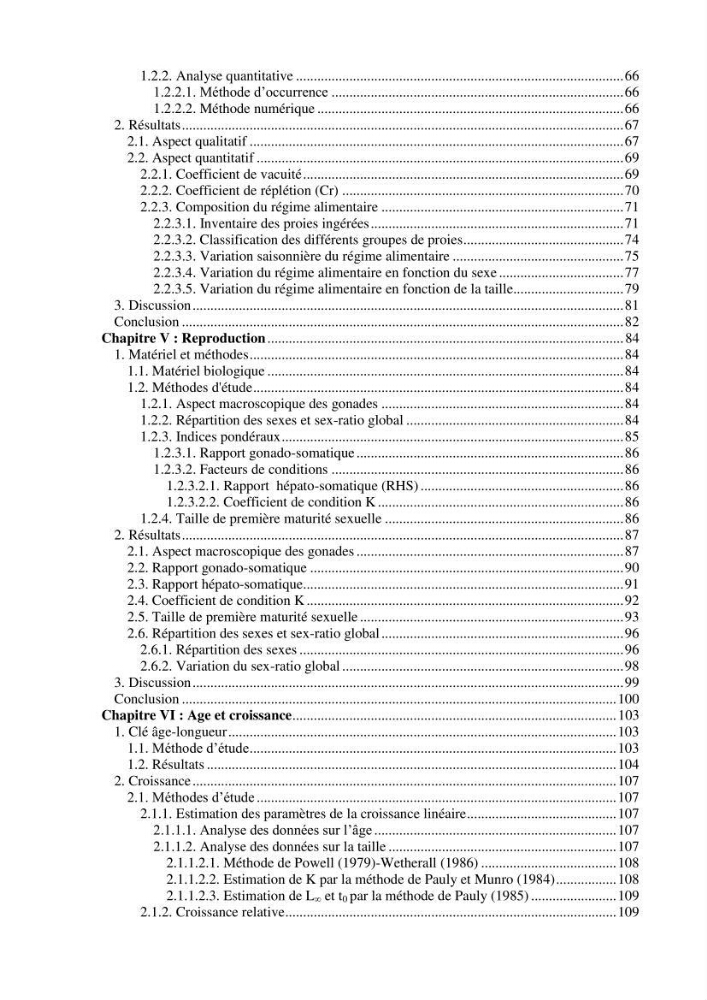 Ecologie, biologie, morphométrie et exploitation de la daurade royale Sparus aurata Linné, 1758 dans la région de SKIKDA.