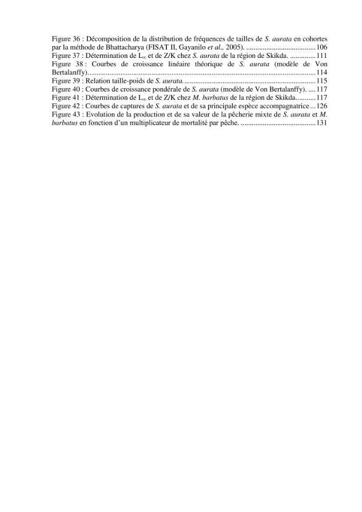 Ecologie, biologie, morphométrie et exploitation de la daurade royale Sparus aurata Linné, 1758 dans la région de SKIKDA.