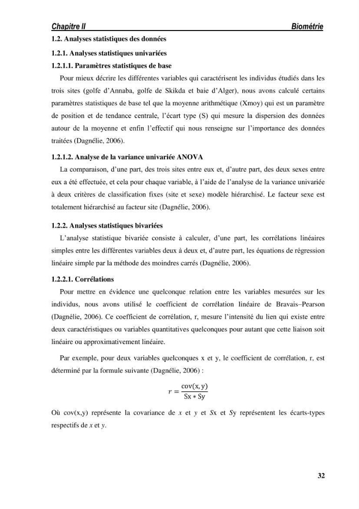 Ecologie, biologie, morphométrie et exploitation de la daurade royale Sparus aurata Linné, 1758 dans la région de SKIKDA.