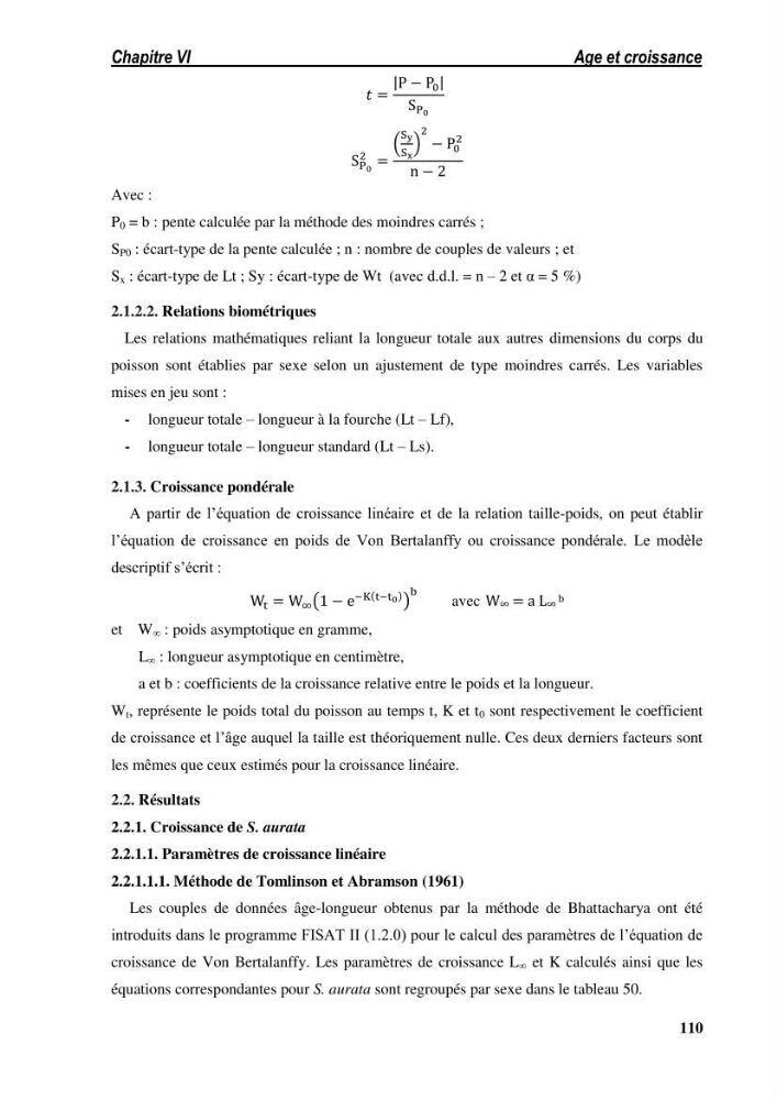 Ecologie, biologie, morphométrie et exploitation de la daurade royale Sparus aurata Linné, 1758 dans la région de SKIKDA.