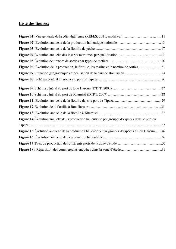 La commercialisation des produits de la pêche dans la baie de Bou Ismail