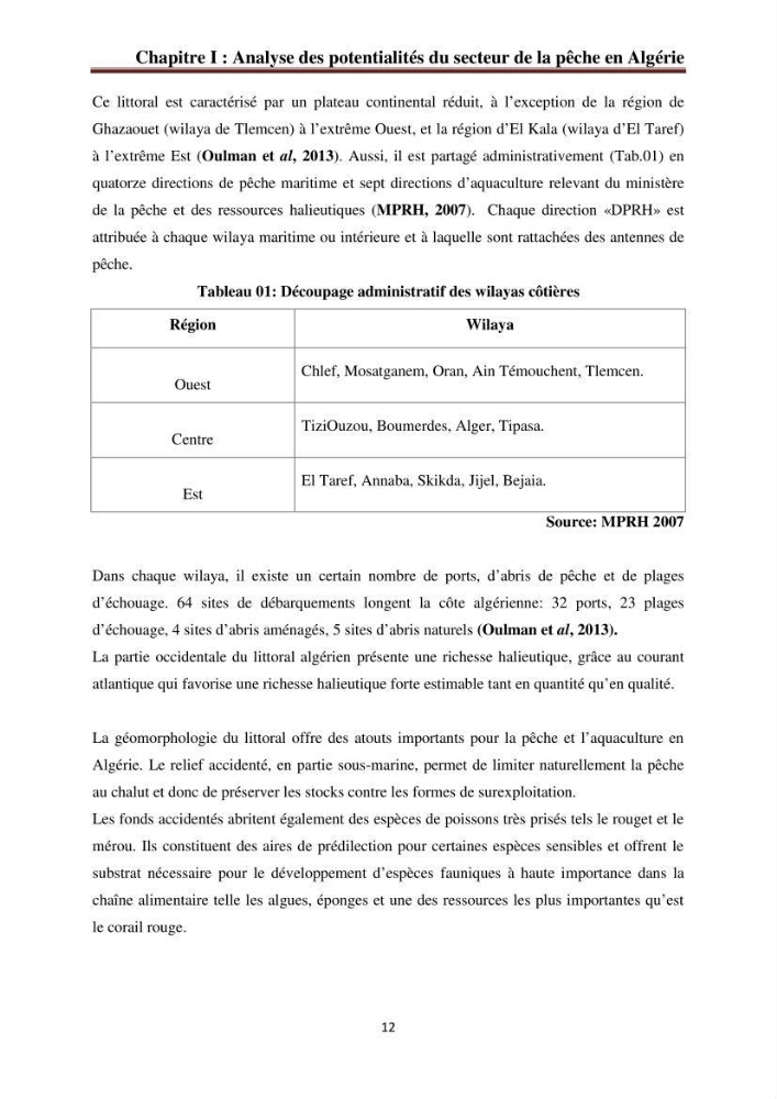 La commercialisation des produits de la pêche dans la baie de Bou Ismail