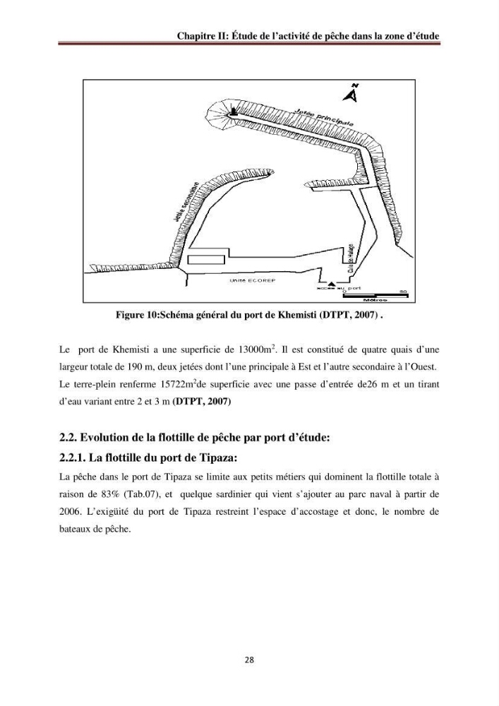 La commercialisation des produits de la pêche dans la baie de Bou Ismail