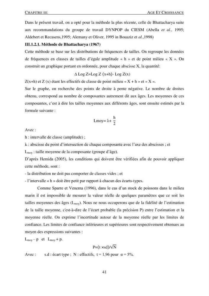 Le gros yeux, Pagellus bogaraveo ( Brûnnich, 1768) de la région centre: les peuplements associés,la croissance et l\'exploitation