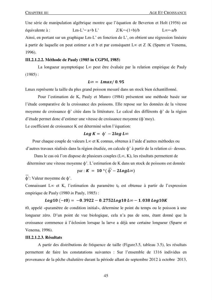 Le gros yeux, Pagellus bogaraveo ( Brûnnich, 1768) de la région centre: les peuplements associés,la croissance et l\'exploitation