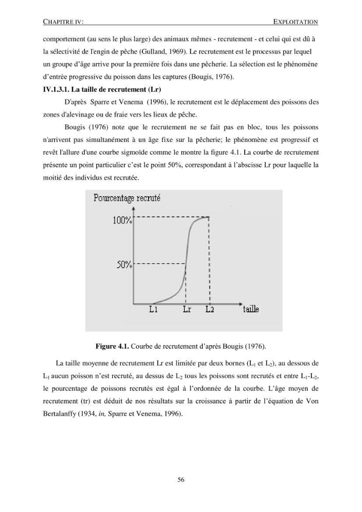 Le gros yeux, Pagellus bogaraveo ( Brûnnich, 1768) de la région centre: les peuplements associés,la croissance et l\'exploitation