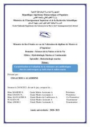 Caractérisation et évaluation de la résistance aux antibiotiques chez les entérocoques sp isolés dans le milieu marin: