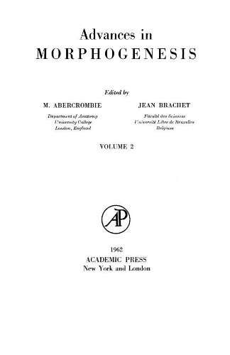 Advances in morphogene (volume 2) Advances in morphogene (volume 2)