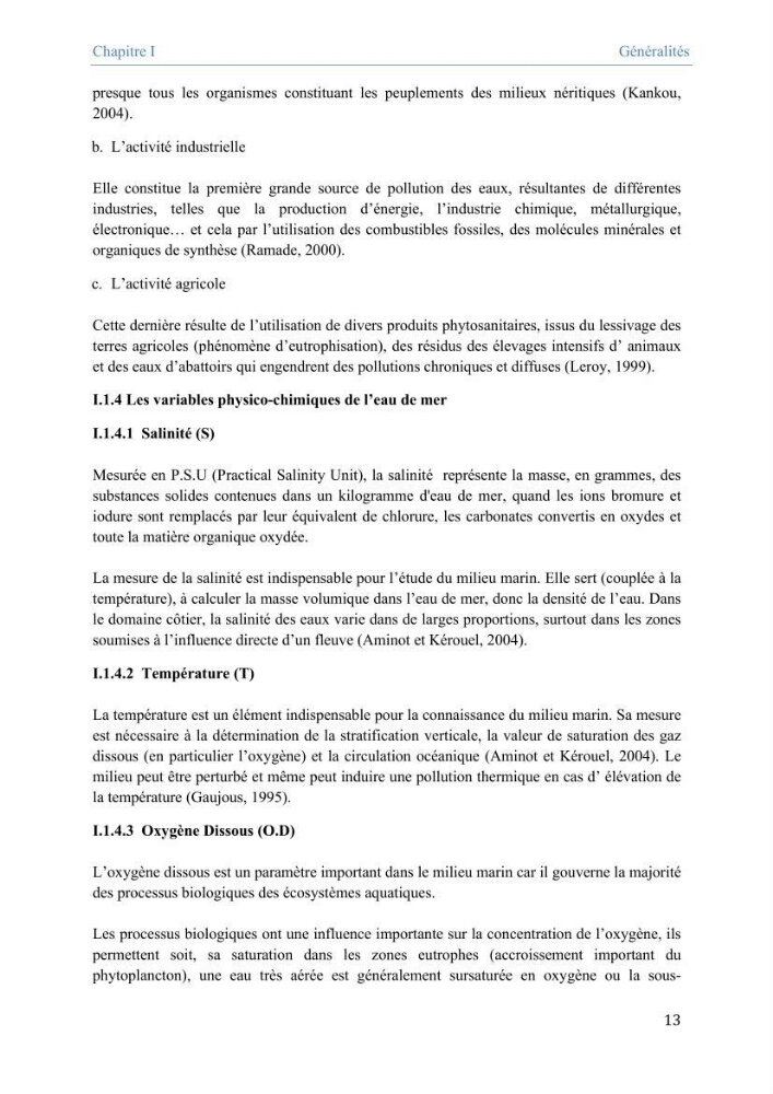 Utilisation des Systèmes d\'Information Géographiques pour le suivi des paramètres indicateurs de pollution dans la baie de Bou-Ismail: