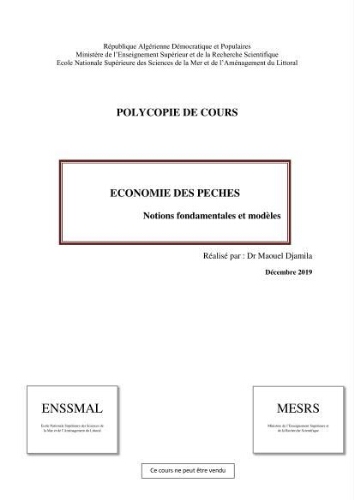 Economie des pêches Economie des pêches