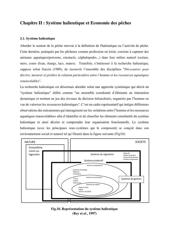 Economie des pêches