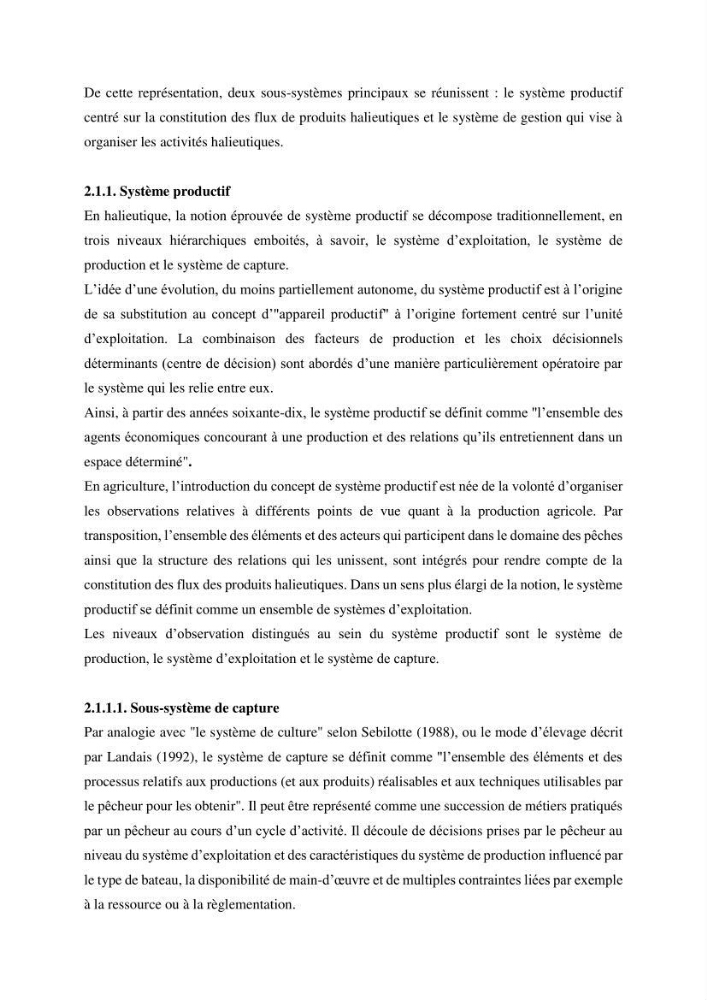 Economie des pêches