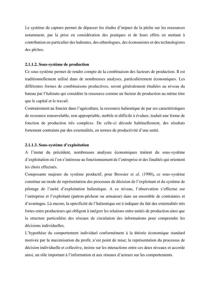 Economie des pêches