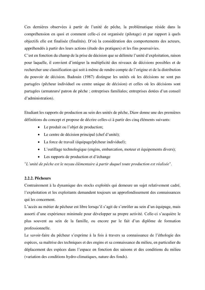 Economie des pêches