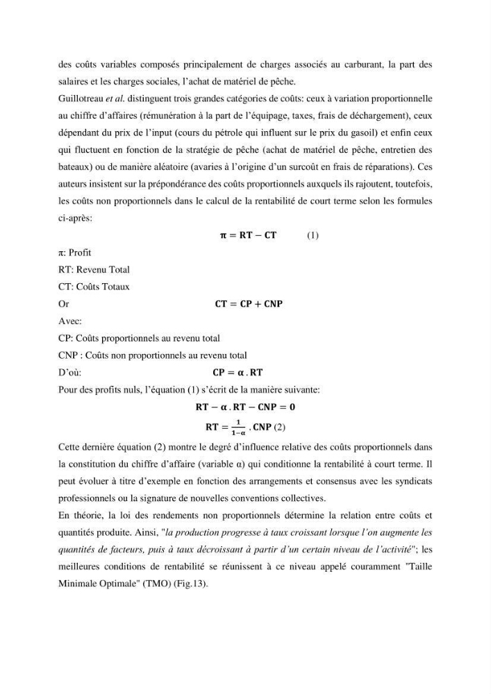Economie des pêches