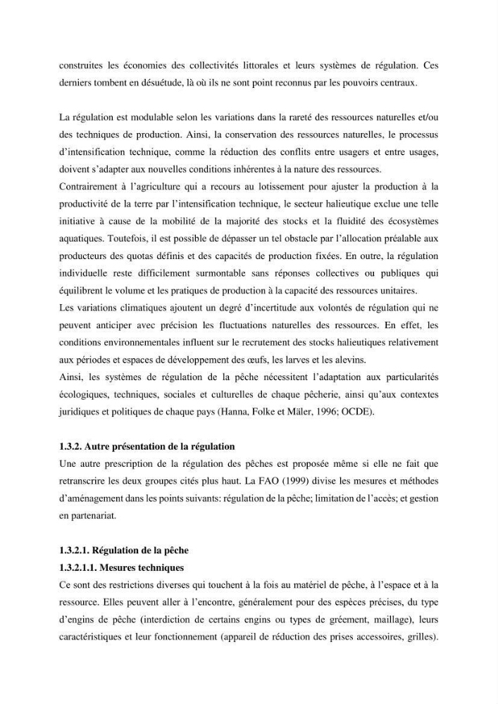 Economie des pêches