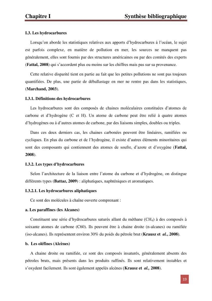 Evaluation du taux des hydrocarbures aromatiques polycycliques chez le mollusque Patella.sp et les moules du littoral Algérois