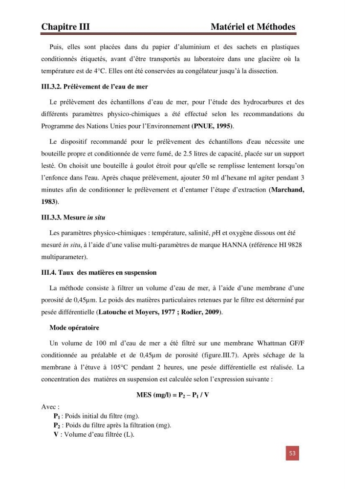 Evaluation du taux des hydrocarbures aromatiques polycycliques chez le mollusque Patella.sp et les moules du littoral Algérois