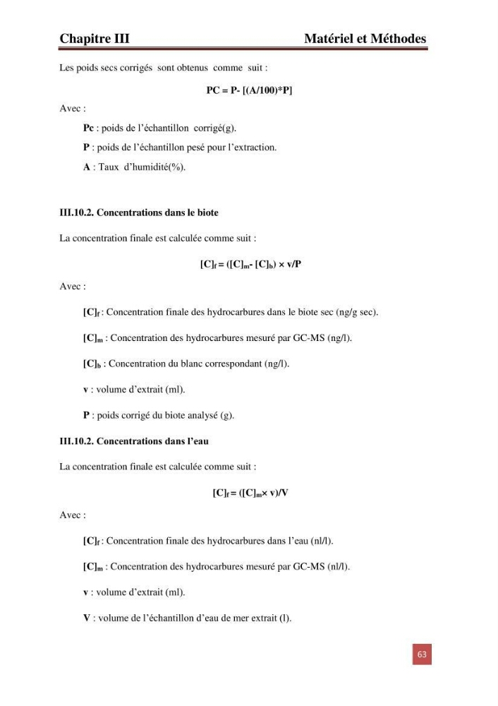 Evaluation du taux des hydrocarbures aromatiques polycycliques chez le mollusque Patella.sp et les moules du littoral Algérois