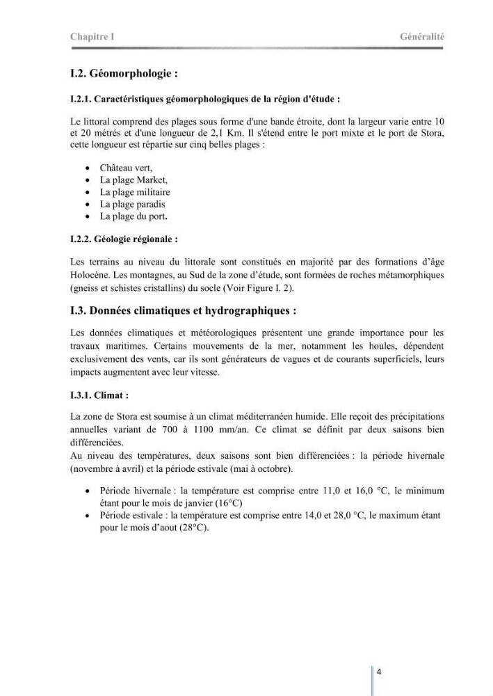 Etude de protection du rivage maritime de Stora Skikda
