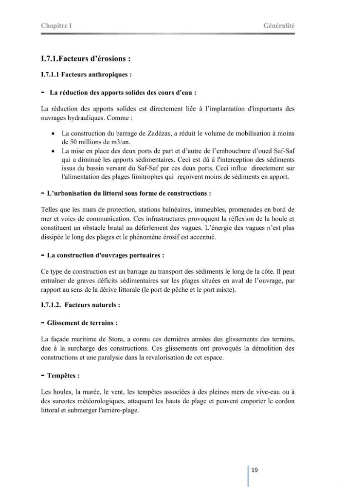 Etude de protection du rivage maritime de Stora Skikda