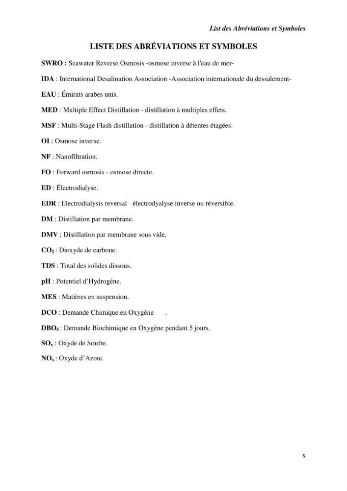 Caractérisation des rejets de saumure des stations de dessalement et leur impact sur le milieu récepteur: