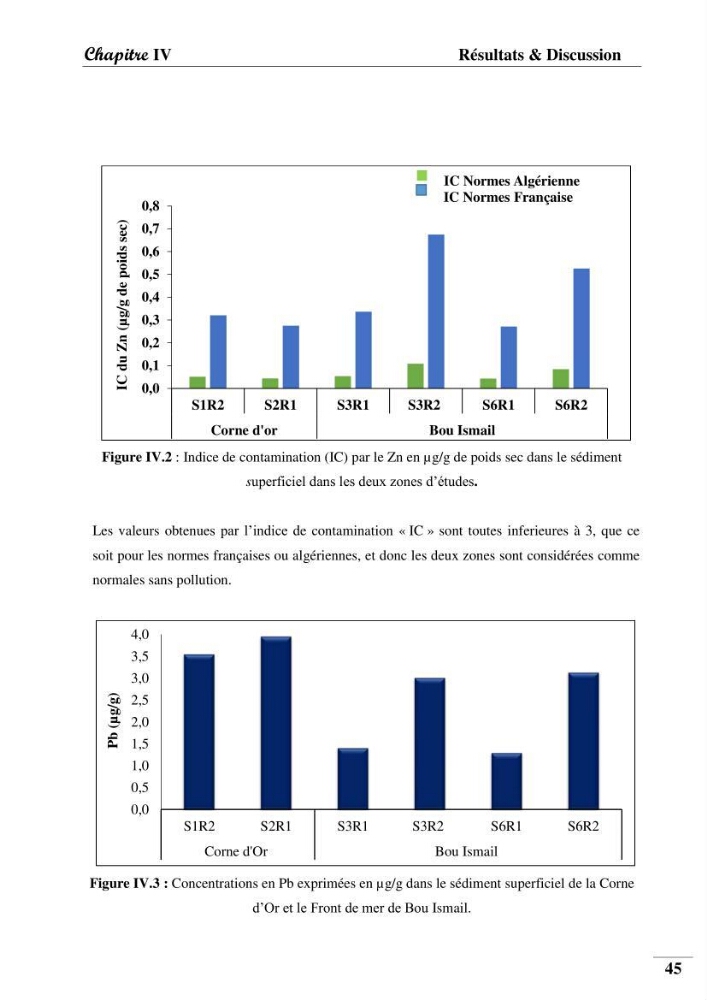 Contribution à l’étude de la pollution chimique et les paramètres vitaux de l’écosystème à Posidonia oceanica dans le front de mer de Bou- Ismail et de la Corne d’or de Tipaza.