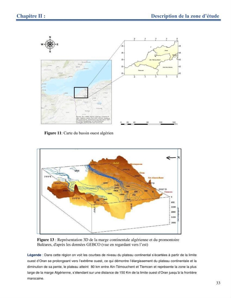 Etude de la circulation marine dans le bassin ouest Algérien