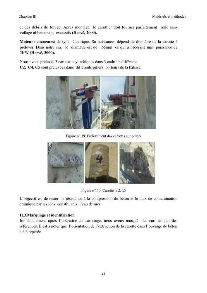 Impact de milieu marin sur la qualité du béton