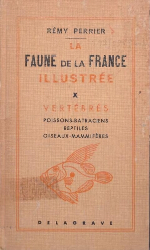 Faune de la France illustrée Faune de la France illustrée