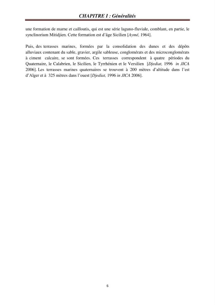 Evaluation des fréquences de résonnance du sol de l\'est de la baie d\'Alger par la méthode H/V-bruit de fond