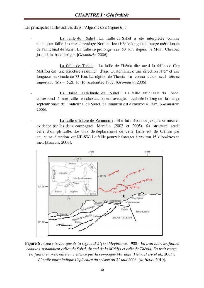 Evaluation des fréquences de résonnance du sol de l\'est de la baie d\'Alger par la méthode H/V-bruit de fond