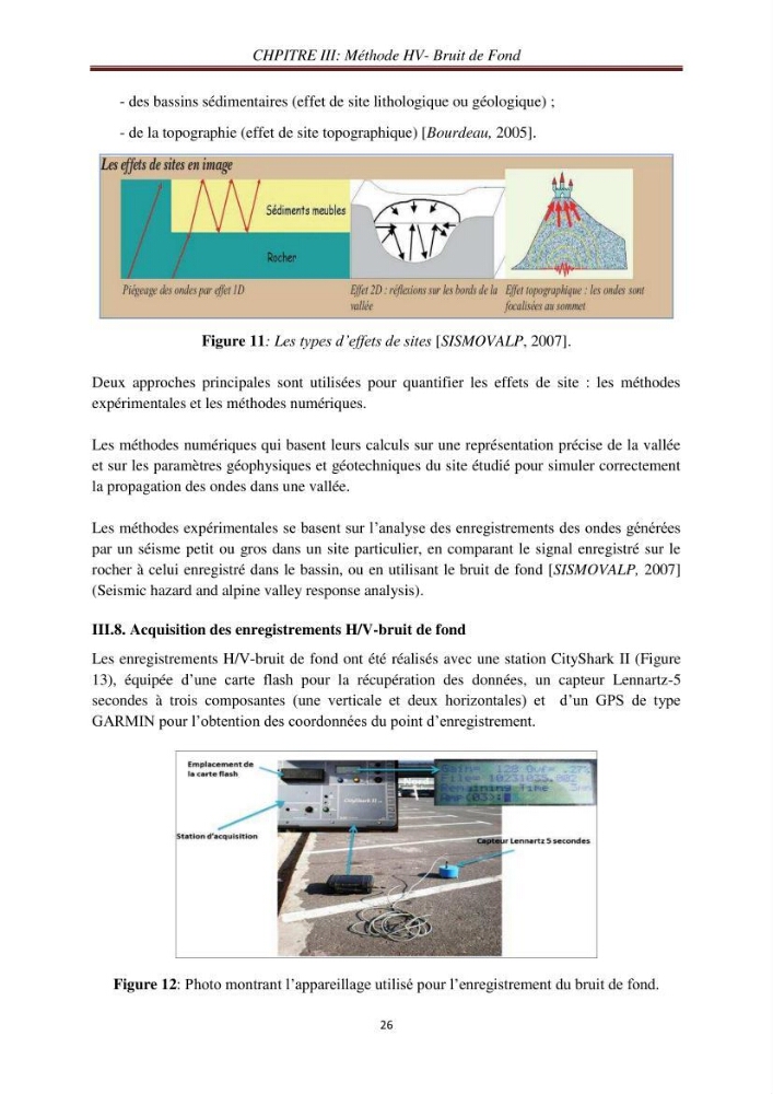 Evaluation des fréquences de résonnance du sol de l\'est de la baie d\'Alger par la méthode H/V-bruit de fond