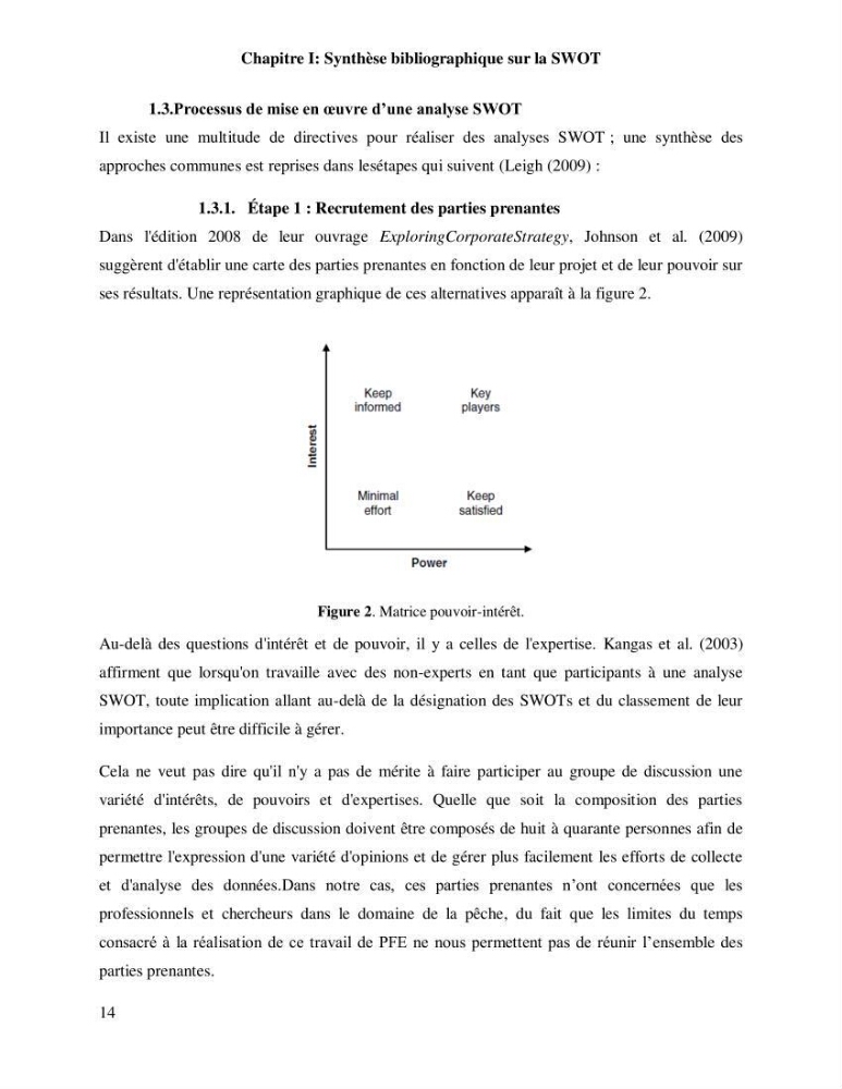 Contribution à l’analyse SWOT(Strengths, Weaknesses, Opportunities, Threats)comme outil d’aide à la décision: Cas de la pêcherie Chalutière de la wilaya de Tipaza