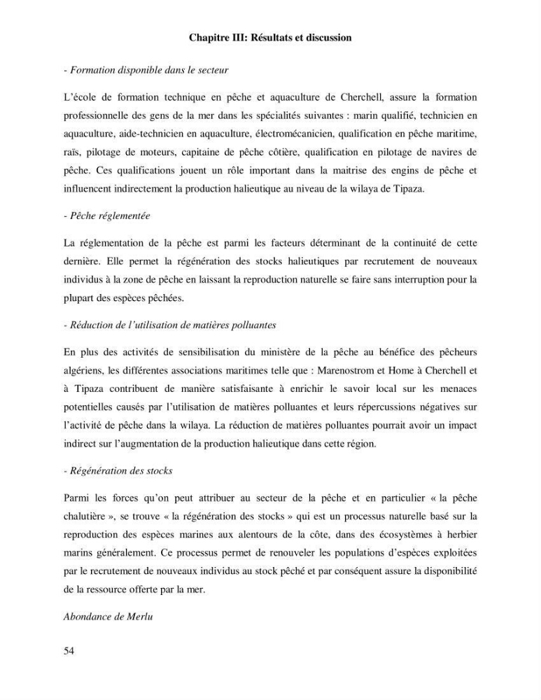 Contribution à l’analyse SWOT(Strengths, Weaknesses, Opportunities, Threats)comme outil d’aide à la décision: Cas de la pêcherie Chalutière de la wilaya de Tipaza