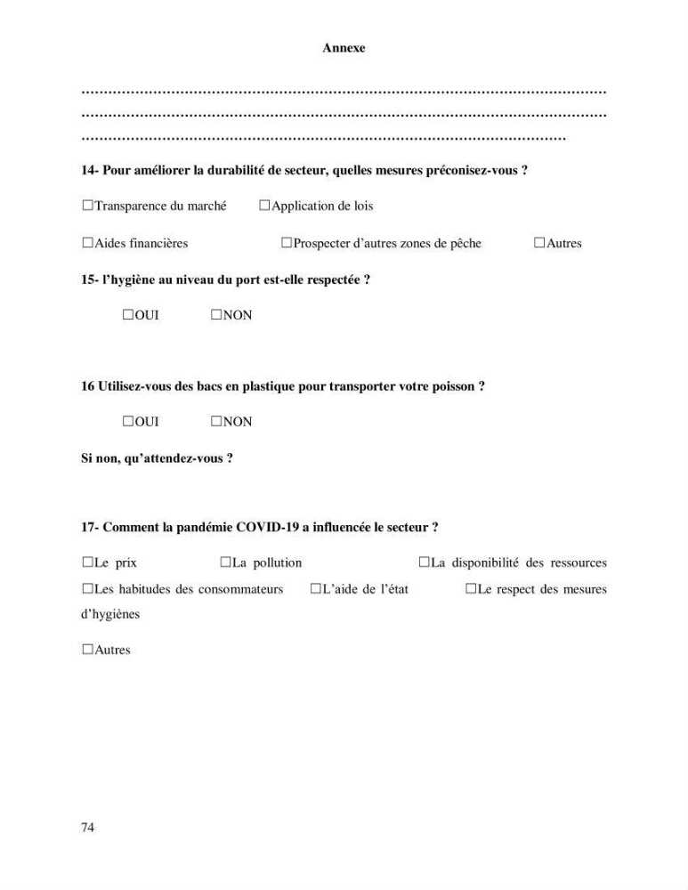 Contribution à l’analyse SWOT(Strengths, Weaknesses, Opportunities, Threats)comme outil d’aide à la décision: Cas de la pêcherie Chalutière de la wilaya de Tipaza