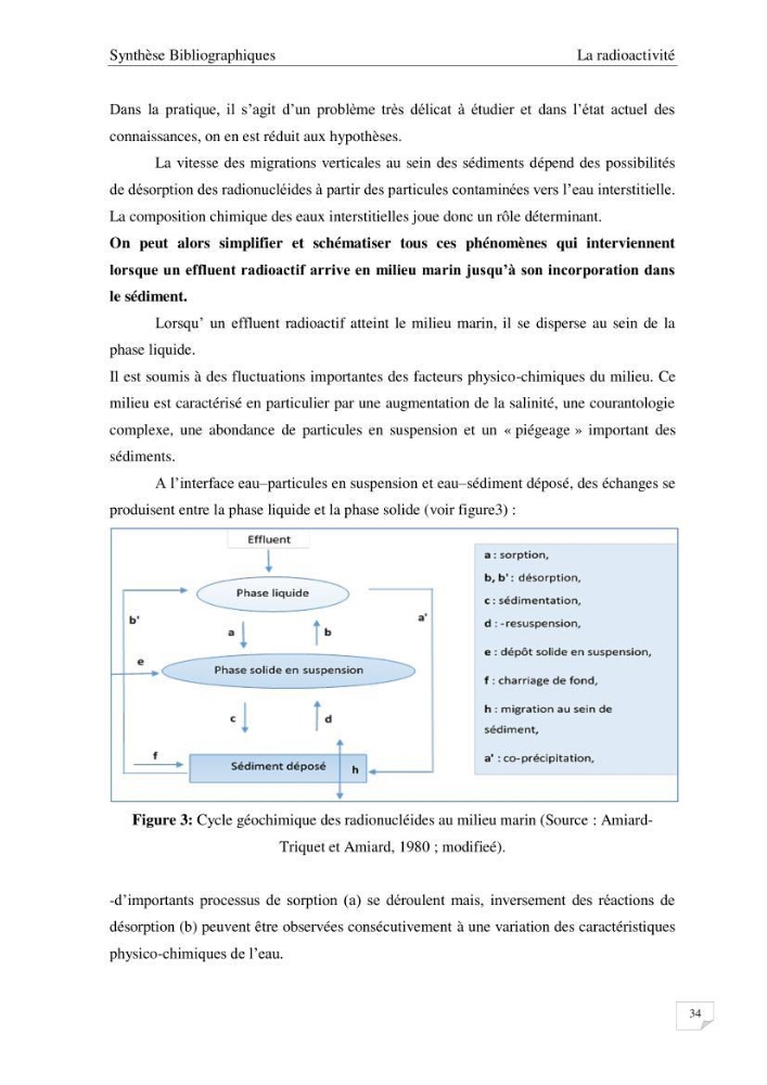 Les radioéléments et l\'historique de la contamination dans les sédiments de la côte algéroise :