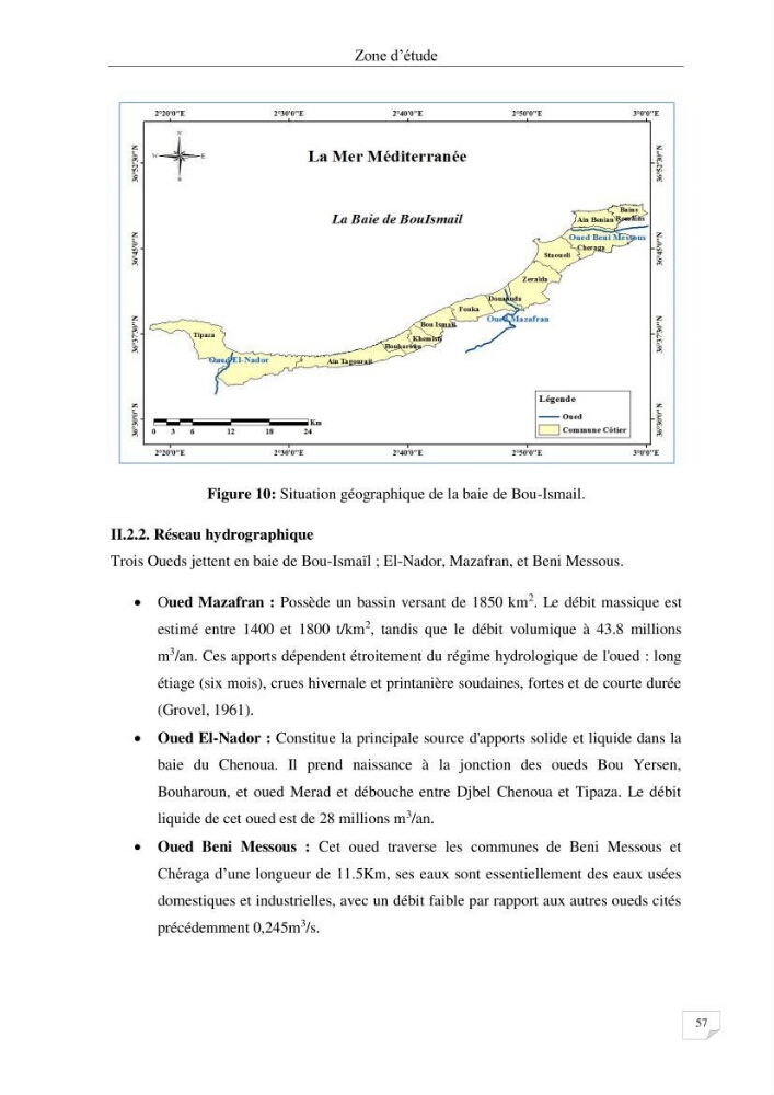 Les radioéléments et l\'historique de la contamination dans les sédiments de la côte algéroise :