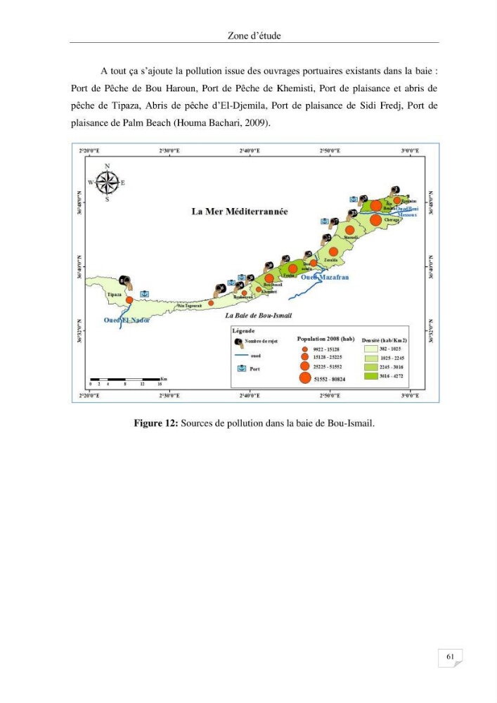 Les radioéléments et l\'historique de la contamination dans les sédiments de la côte algéroise :