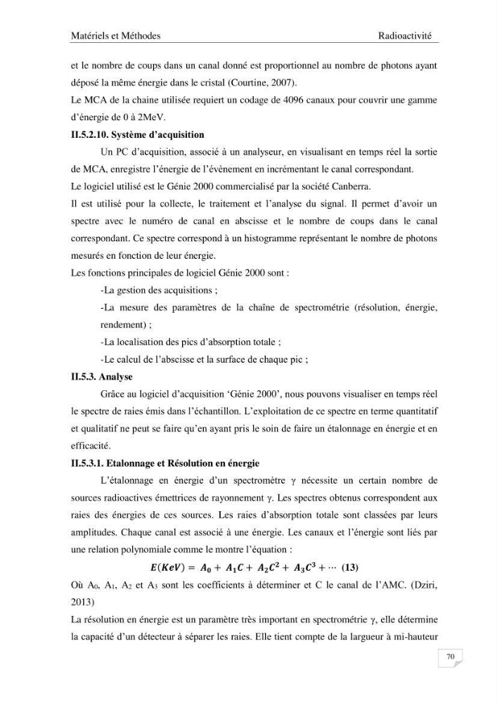 Les radioéléments et l\'historique de la contamination dans les sédiments de la côte algéroise :