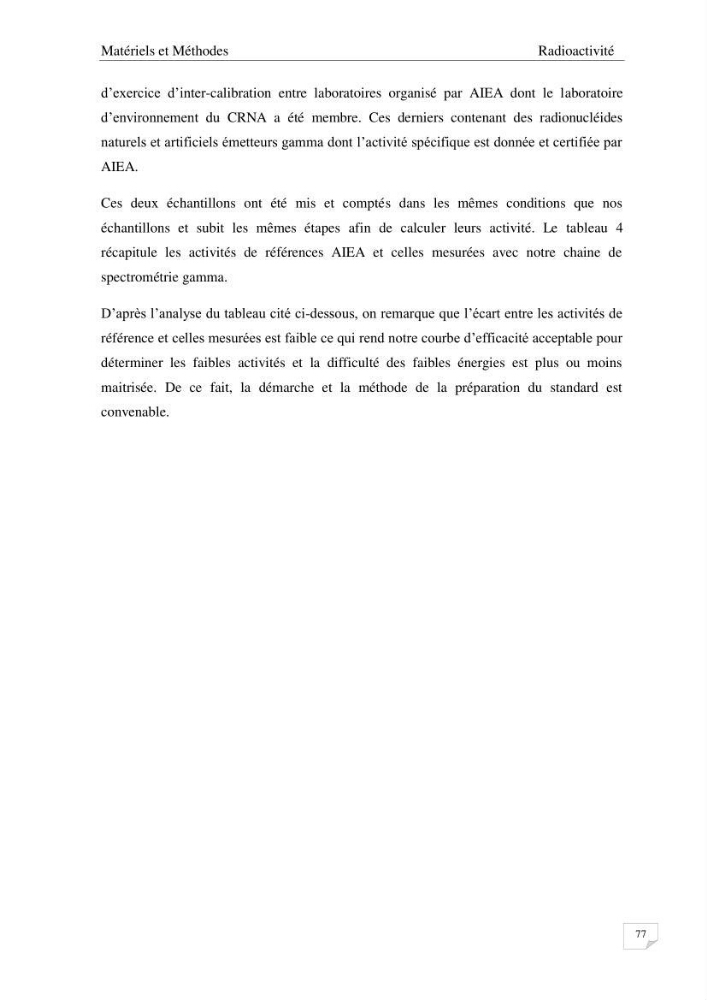 Les radioéléments et l\'historique de la contamination dans les sédiments de la côte algéroise :