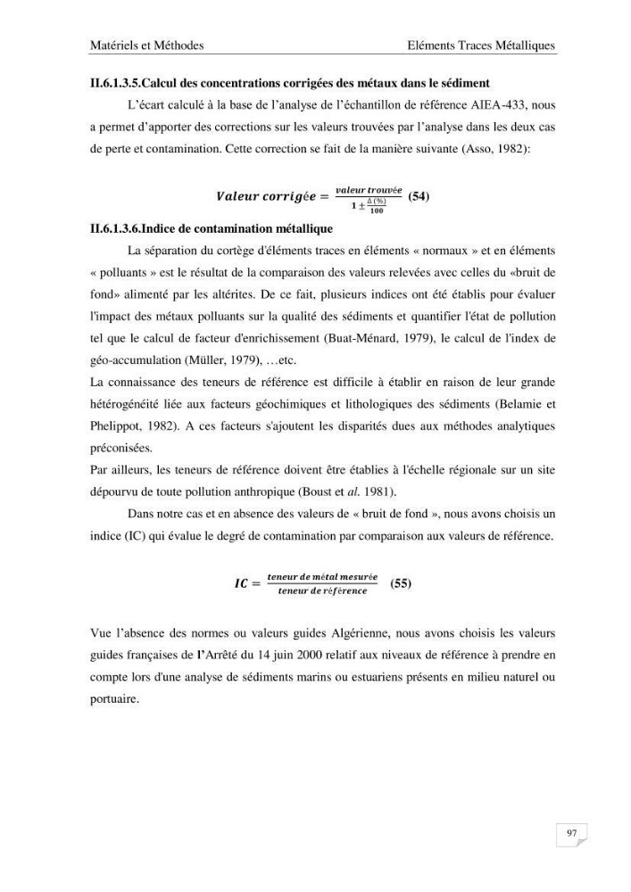 Les radioéléments et l\'historique de la contamination dans les sédiments de la côte algéroise :